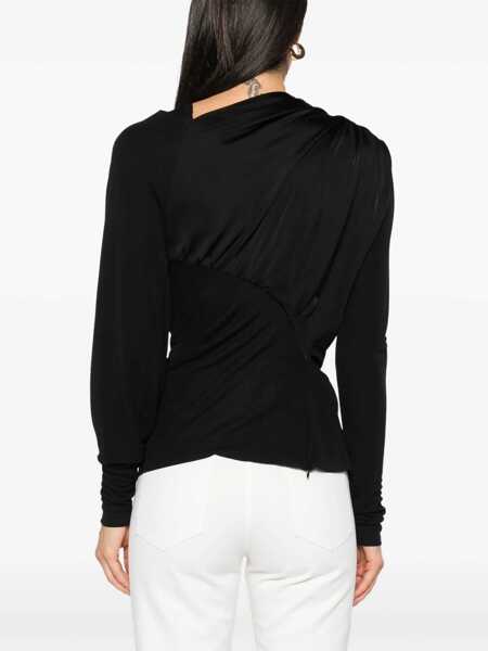 Bluze Victoria Beckham Draped Top BLACK Femei (BM 16432029) 4