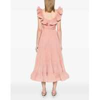 Rochii ZIMMERMANN Dama - Rochii casual ZIMMERMANN Dress With Ruffles PINK Femei (BM 16432056) - B-mall.ro