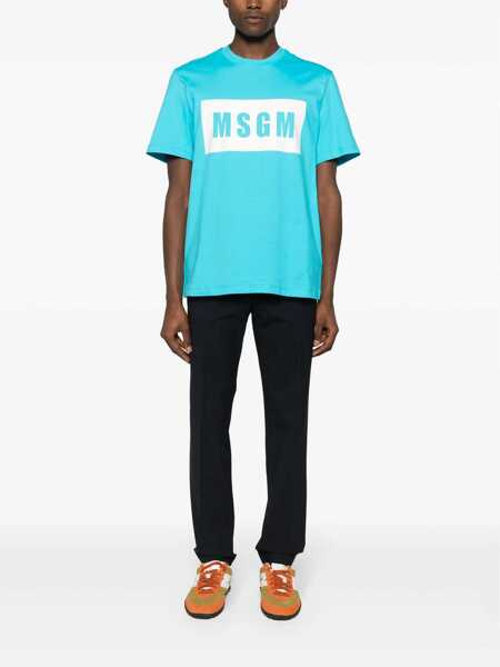 Tricouri MSGM Msgm T-Shirt BLUE Barbati (BM 16434252) 2