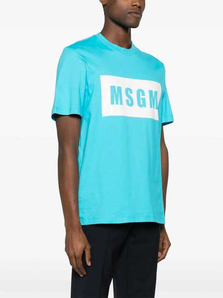 Tricouri MSGM Msgm T-Shirt BLUE Barbati (BM 16434252) 3