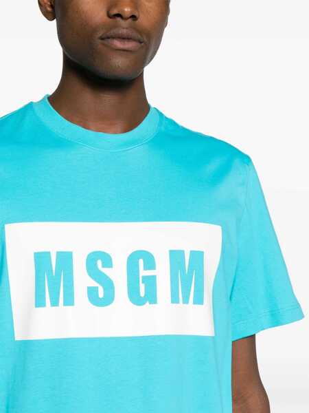 Tricouri MSGM Msgm T-Shirt BLUE Barbati (BM 16434252) 5