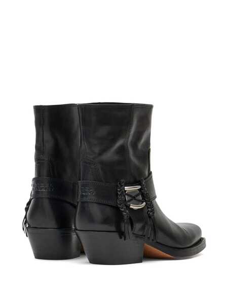 Bocanci Isabel Marant Isabel Marant Akson Gaucho Ankle Boots Black Femei (BM 16437108) 3
