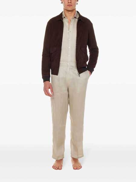 Paltoane Franzese Collection Franzese Napoli Brad Pitt Jacket Brown Barbati (BM 16437615) 2