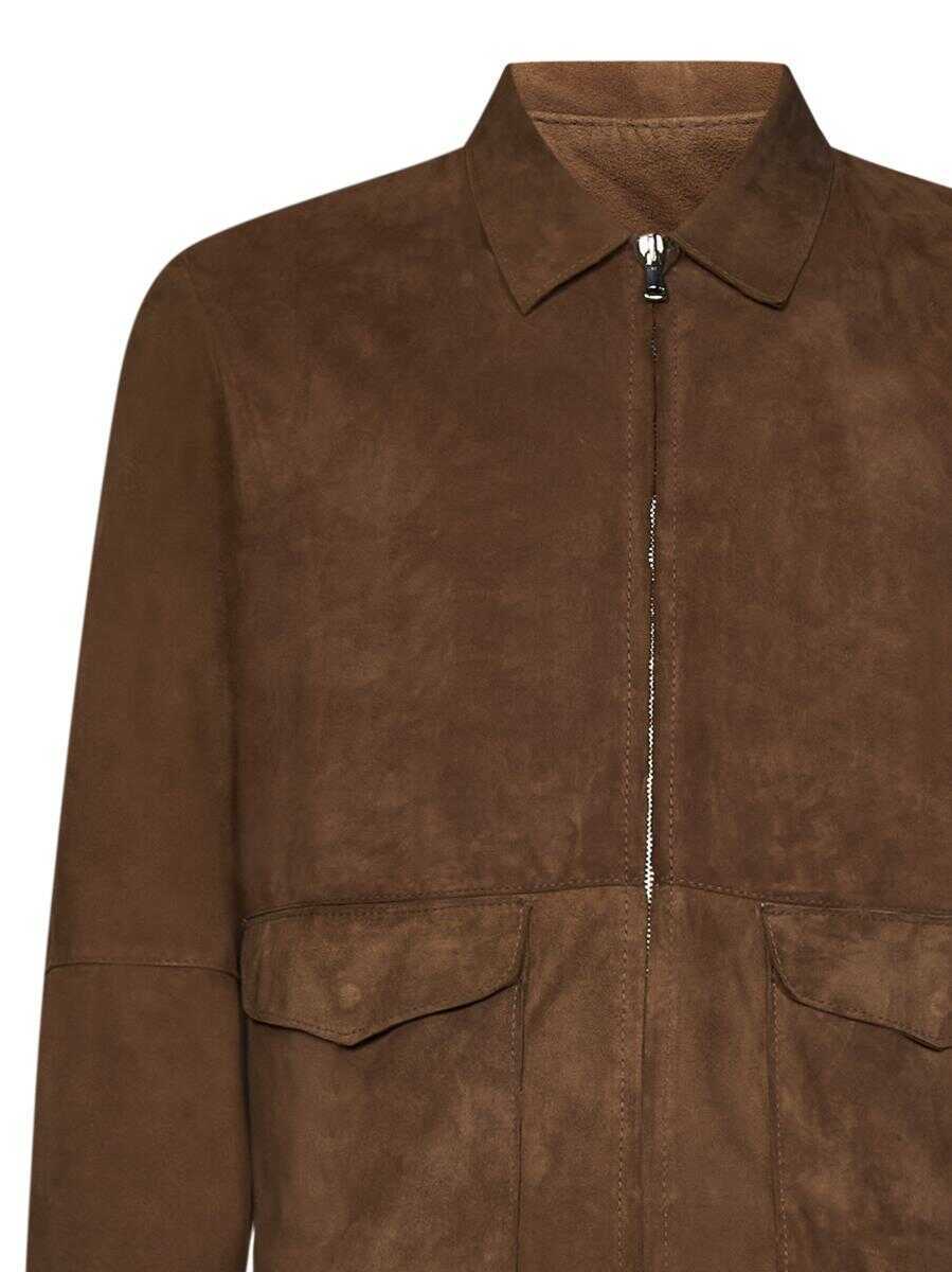 Paltoane Franzese Collection Franzese Napoli Brad Pitt Jacket BROWN Barbati (BM 16437618) 5