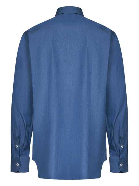 Camasi Franzese Collection Franzese Napoli James Bond 007 Model Shirt BLUE Barbati (BM 16437864) 2