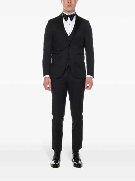 Costume Franzese Collection Franzese Napoli James Bond 007 Model Suit Black Barbati (BM 16437975) 2