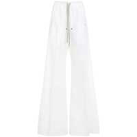 Pantaloni 'Belas' White Pants With Drawstring Waist And Logo Patch On The Side In Tech Fabric Man Barbati