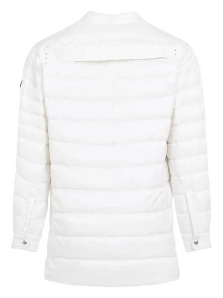 Geci de iarna MONCLER X RICK OWENS White Down Jacket With Logo Patch On The Sleeve And Snap Buttons In Tech Fabric Man WHITE Femei (BM 16439712) 2