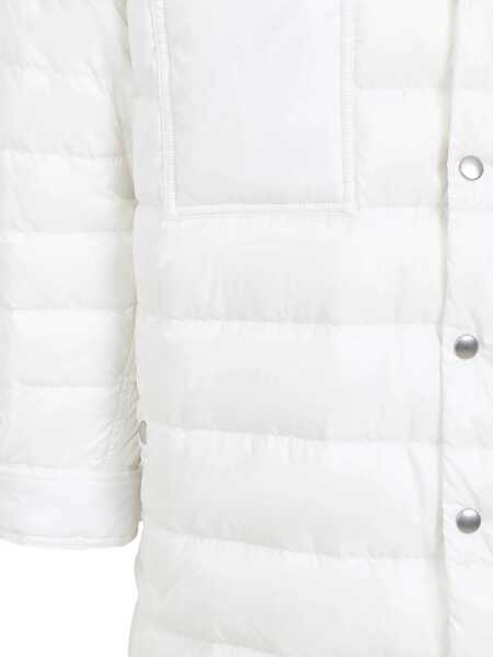 Geci de iarna MONCLER X RICK OWENS White Down Jacket With Logo Patch On The Sleeve And Snap Buttons In Tech Fabric Man WHITE Femei (BM 16439712) 3
