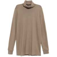 Pantaloni de trening Beige Joggers With Elastic Drawstring Waist And Logo Patch On The Front In Cotton Woman Femei