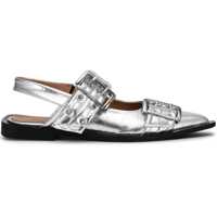Balerini Buckle Metallic Ballerinas Femei