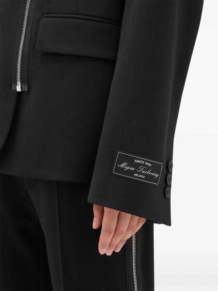 Sacouri office MSGM Jacket With Zip BLACK Femei (BM 16441758) 5