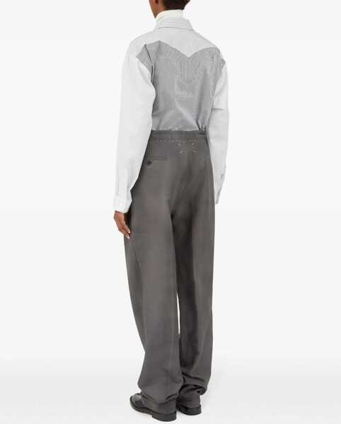 Pantaloni casual Maison Margiela Wool And Mohair Pants GREY Femei (BM 16450362) 5