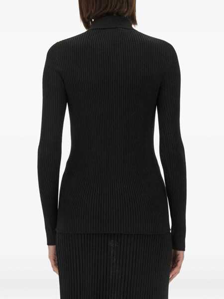 Pulovere casual KITON Ribbed Sweater. BLACK Femei (BM 16450365) 3