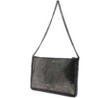 Genti de umar Stella McCartney Dama - Genti de umar Stella McCartney Falabella Clutch Shoulder Bag CHARCOAL Femei (BM 16450488) - B-mall.ro