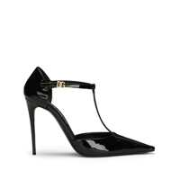 Pantofi cu toc Dolce & Gabbana T-Bar Patent Leather Pumps Femei