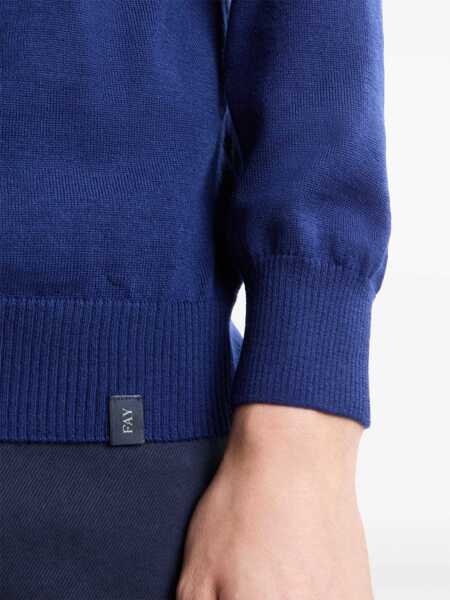 Pulovere Fay Fay  Sweater BLUE Barbati (BM 16460622) 4
