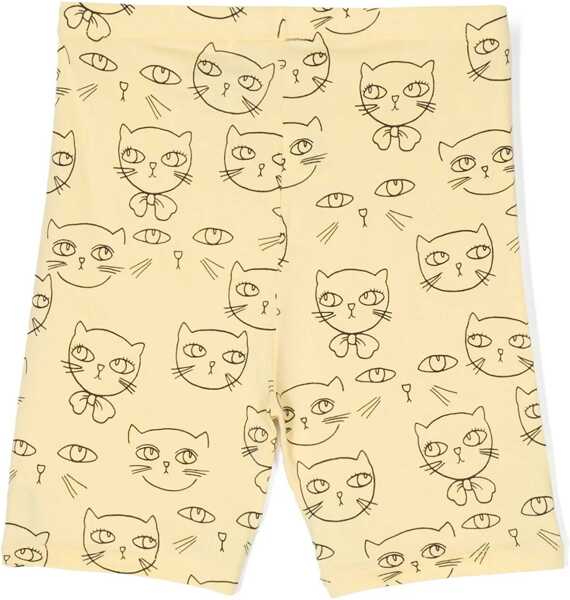 Pantaloni scurti MINI RODINI Cathlethes Aop Bike Shorts - Chapter 2 YELLOW Baieti (BM 16461804) 2