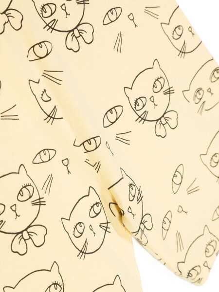 Pantaloni scurti MINI RODINI Cathlethes Aop Bike Shorts - Chapter 2 YELLOW Baieti (BM 16461804) 3