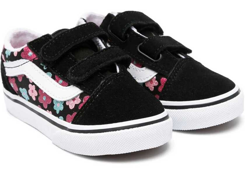 Sneakers Vans Old Skool V Glitter Flower Power Multi/True White MULTICOLOUR Baieti (BM 16462035) 1