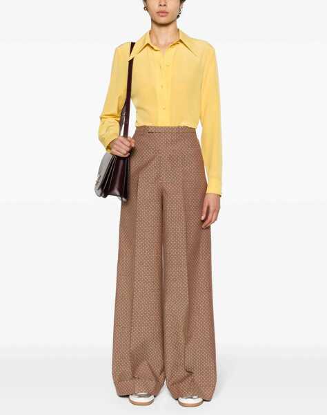 Bluze Gucci Crepe De Chine And Silk Shirt YELLOW Femei (BM 16464729) 2