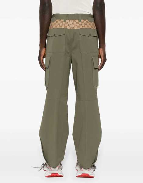 Pantaloni casual Gucci Cargo Pants GREEN Barbati (BM 16464732) 4