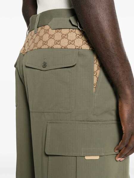 Pantaloni casual Gucci Cargo Pants GREEN Barbati (BM 16464732) 5