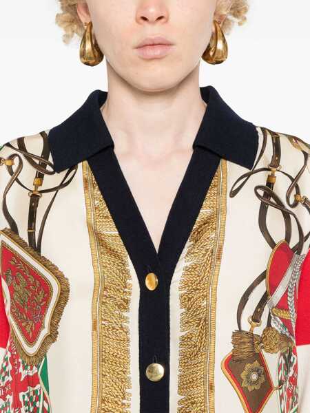 Cardigane Gucci Extra Fine Wool Cardigan With Print MULTICOLOUR Femei (BM 16464804) 5