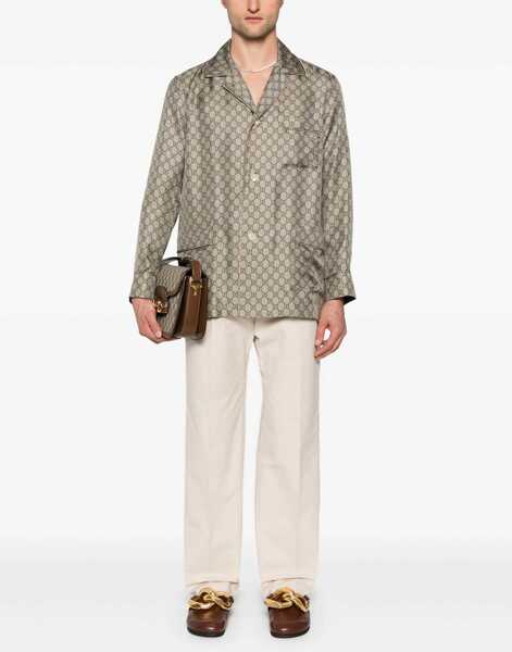 Pantaloni casual Gucci Pants With Embroidery BEIGE Barbati (BM 16464816) 2