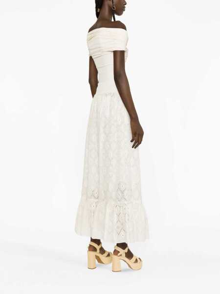 Fuste casual Gucci Floral Broderie Anglaise Skirt IVORY Femei (BM 16464822) 3