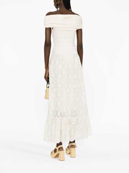 Fuste casual Gucci Floral Broderie Anglaise Skirt IVORY Femei (BM 16464822) 4