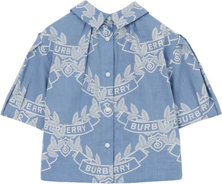 Tricouri Polo Burberry Puff Sleeves Polo Ada AZURE Fete (BM 16464840) 2