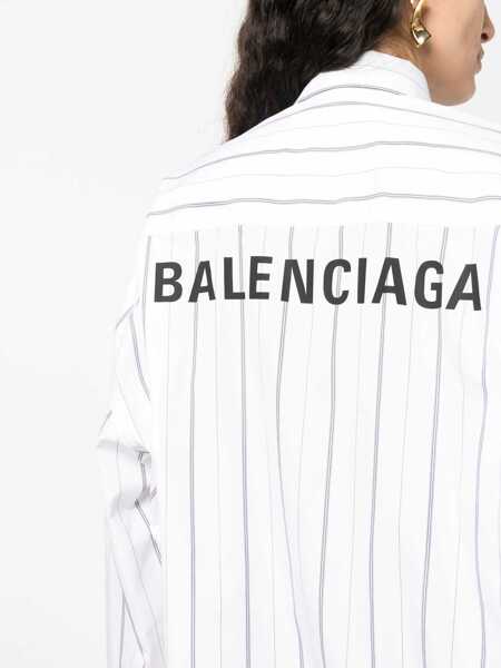 Bluze Balenciaga Shirt With Logo WHITE Femei (BM 16464918) 5