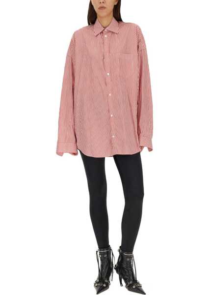 Bluze Balenciaga Shirt With Logo RED Femei (BM 16464939) 3