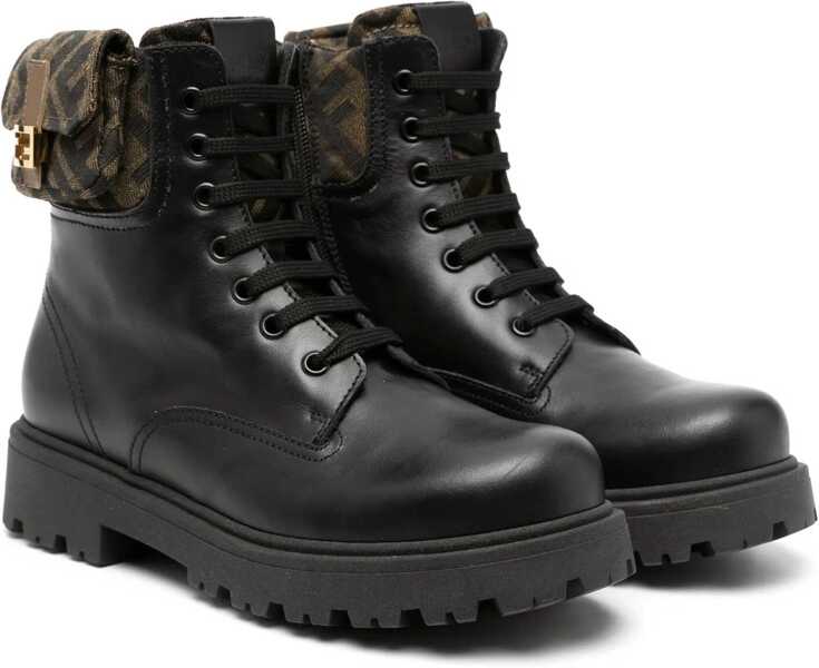 Ghete Fendi Biker Ff BLACK Baieti (BM 16465026) 1