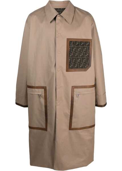 Paltoane Fendi Fabric Trench Coat BEIGE Barbati (BM 16465071) 1
