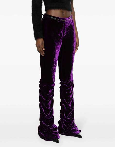 Pantaloni casual Gucci Velvet Pants PURPLE Femei (BM 16465155) 3