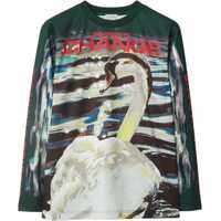 Pulovere Swan Print Sweater Femei