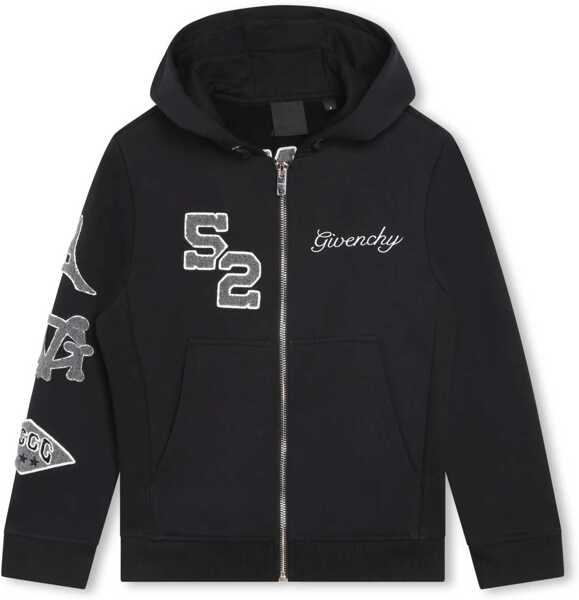 Bluze de trening Givenchy Zipper Hoodie BLACK Baieti (BM 16465317) 1