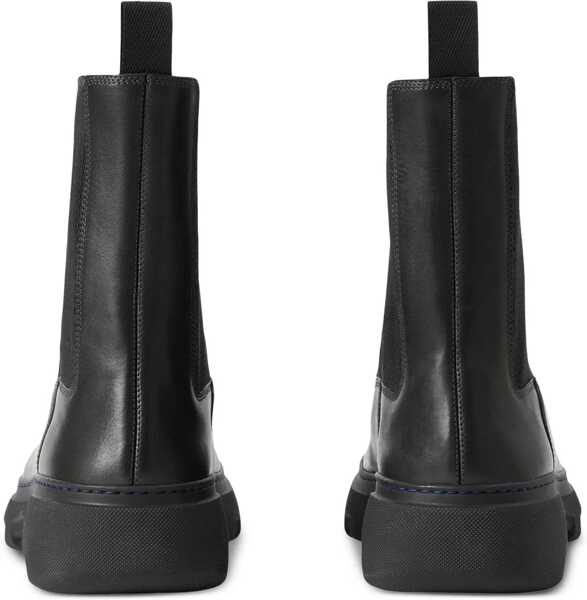 Ghete Burberry Leather Boot BLACK Barbati (BM 16465338) 3