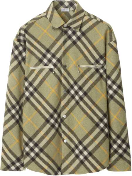 Camasi casual Burberry Wool Shirt BEIGE Barbati (BM 16465347) 1