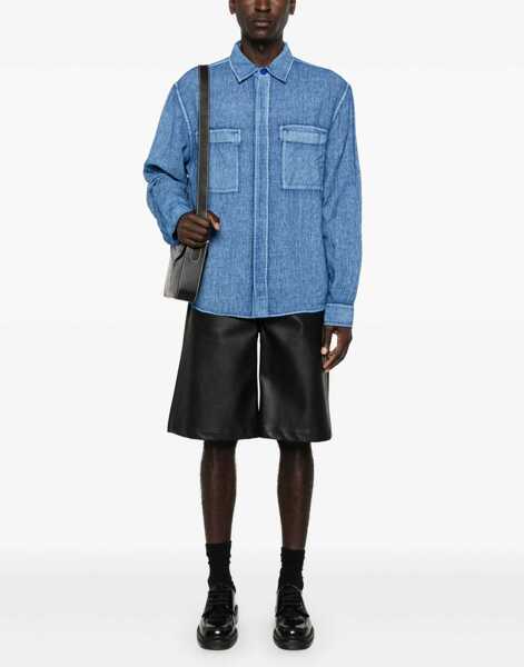 Camasi casual Burberry Linen Shirt AZURE Barbati (BM 16465479) 2