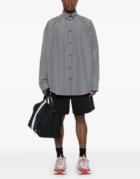 Camasi casual Balenciaga Oversize Fit Shirt BLACK Barbati (BM 16465530) 2