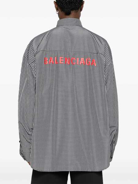Camasi casual Balenciaga Oversize Fit Shirt BLACK Barbati (BM 16465530) 4