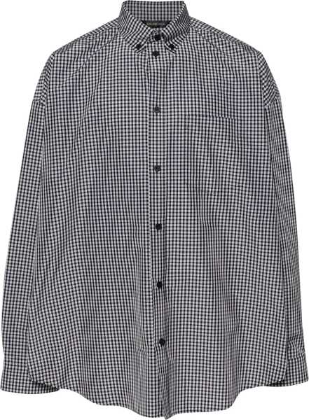 Camasi casual Balenciaga Oversize Fit Shirt BLACK Barbati (BM 16465530) 1