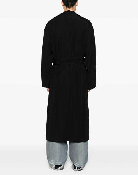 Paltoane Balenciaga Belted Trench Coat BLACK Barbati (BM 16465683) 4