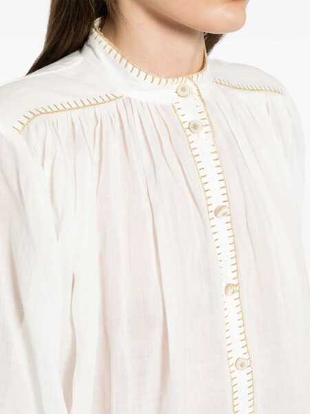 Bluze ZIMMERMANN Junie Billow Shirt IVORY Femei (BM 16465716) 5