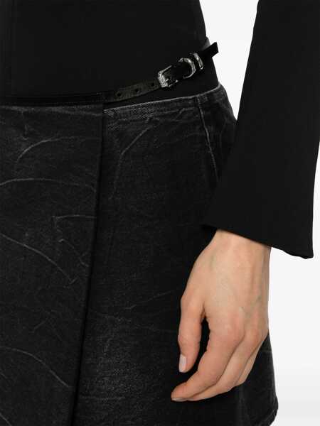 Fuste casual Givenchy Voyou Wrap Skirt BLACK Femei (BM 16465854) 5