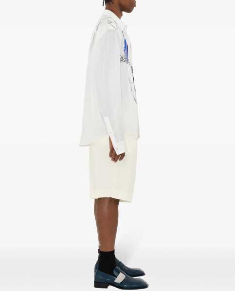 Pantaloni scurti Burberry Tailored Bermuda WHITE Barbati (BM 16465863) 4