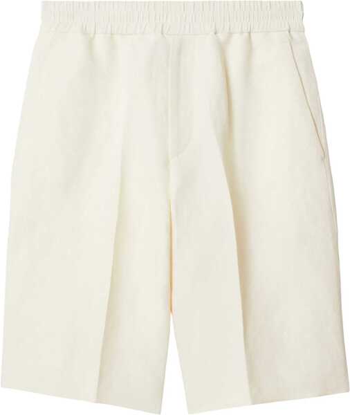 Pantaloni scurti Burberry Tailored Bermuda WHITE Barbati (BM 16465863) 1